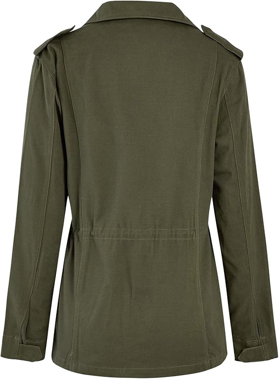Damenjacke mit Stehkragen Reißverschluss und vier Klapptaschen