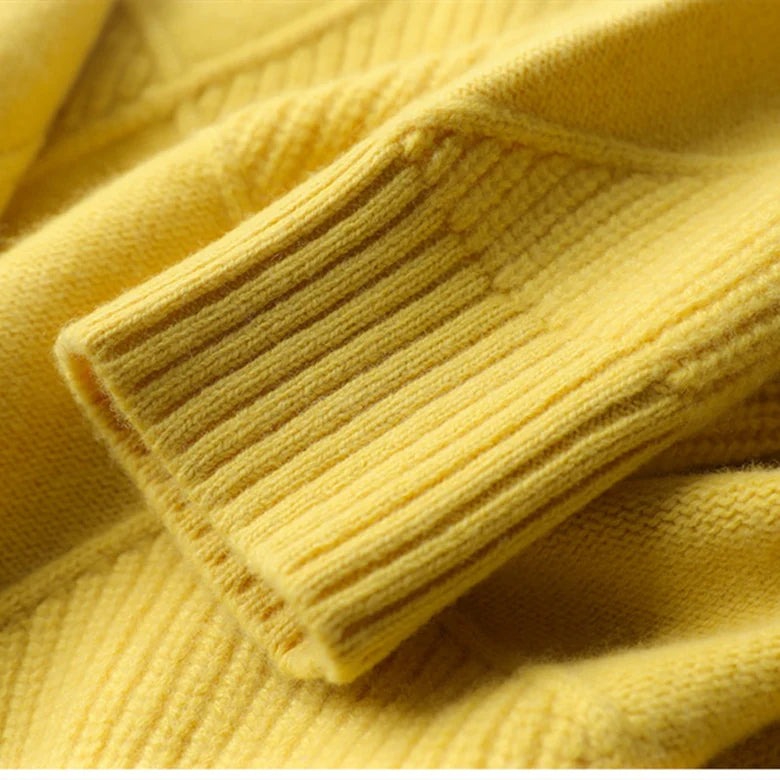 Zoe maglione donna in maglia con collo alto