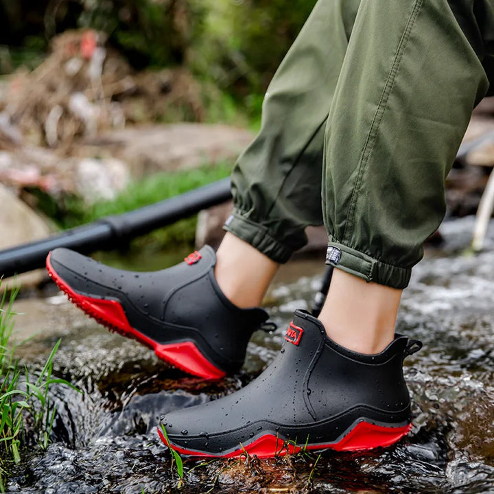 Damenstiefeletten knöchelhoch mit Zuglasche und Profilsohle