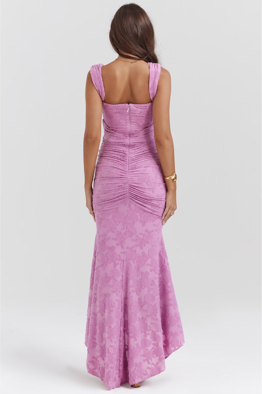 Denisa Schmeichelhaftes Hochzeitsgäste Blumenkleid für Damen
