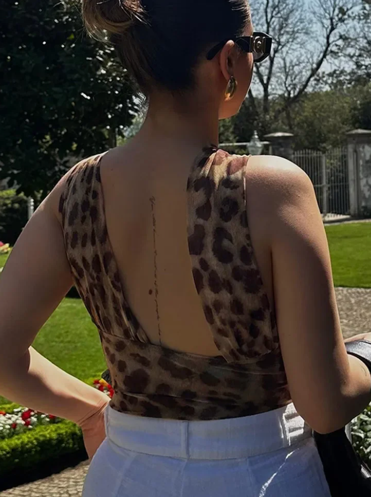 Dorotea Trendiger Leoparden-Body für Damen