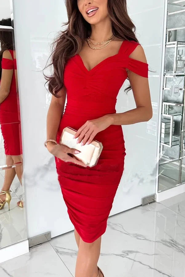 Milena Cold-Shoulder Bodycon Kleid