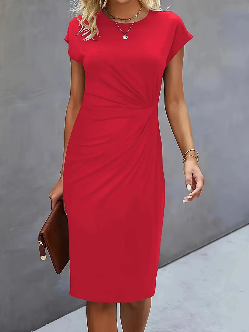 Ortrud Figurbetontes Midi-Kleid