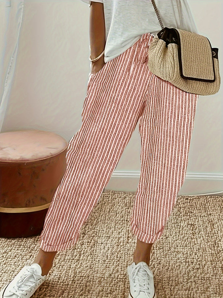 Margo Gestreifte Weite Hose