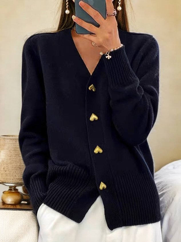 Greta Damen - Strickjacke mit Knöpfen - Modehaus Blum