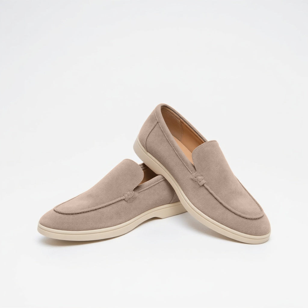Vintage Handgenähte Leder-Loafer für Herren