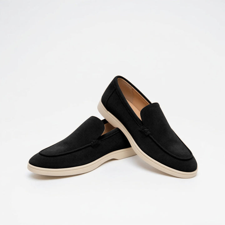 Handgenähte Leder-Loafer für Herren in Schwarz – elegante Leder-Loafer als stilvolle Herrenschuhe Loafer für den Alltag
