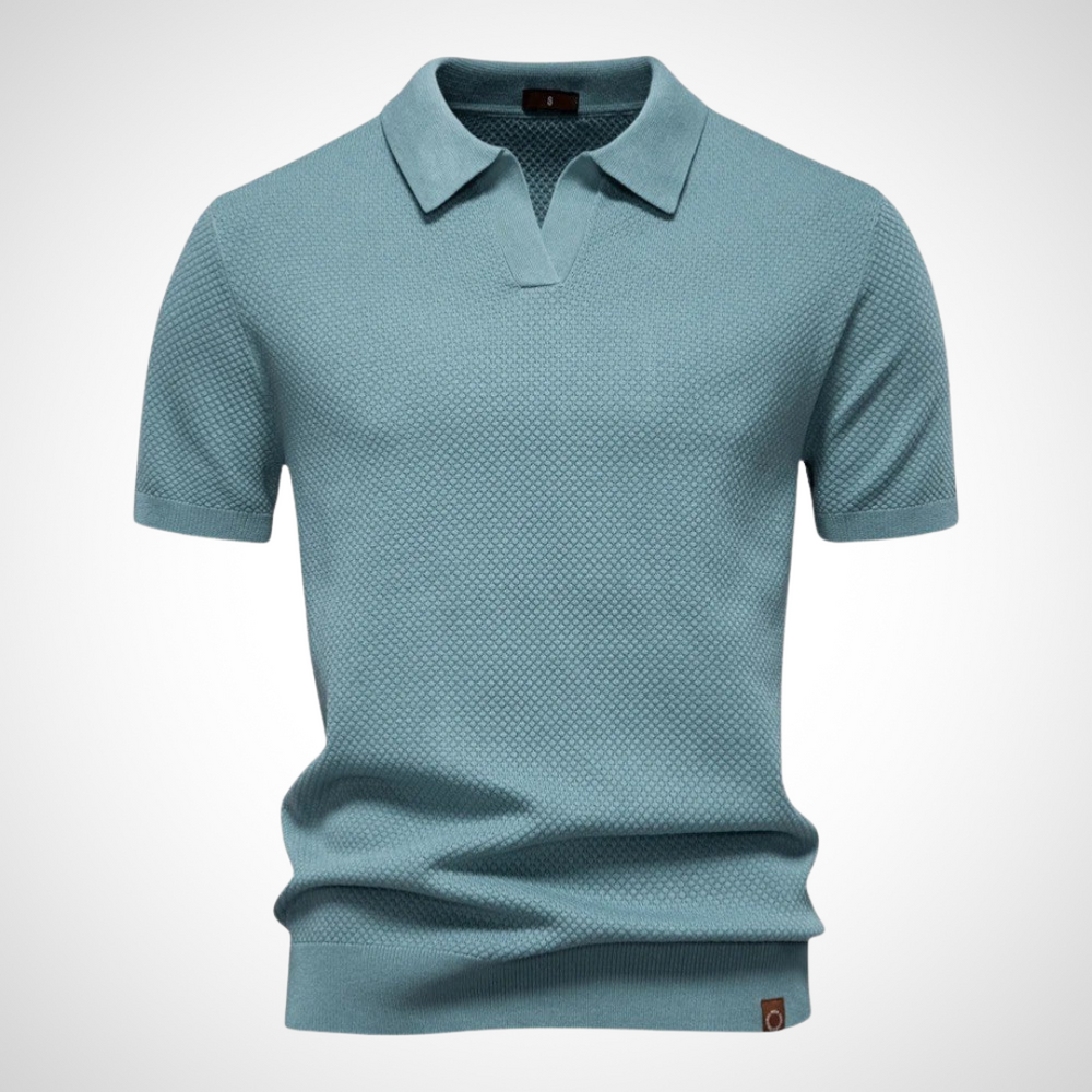 Hellgrünes Herren-Polohemd mit sommerlichem Ton – ein leichtes Schmeichelhaftes Polohemd für Freizeit und Alltag