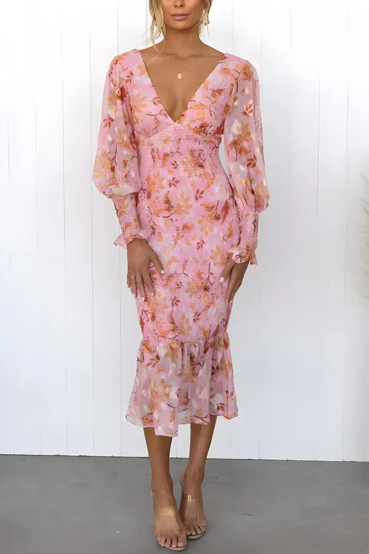 Henrika Atemberaubendes Schmeichelhaftes Blumenkleid für Damen