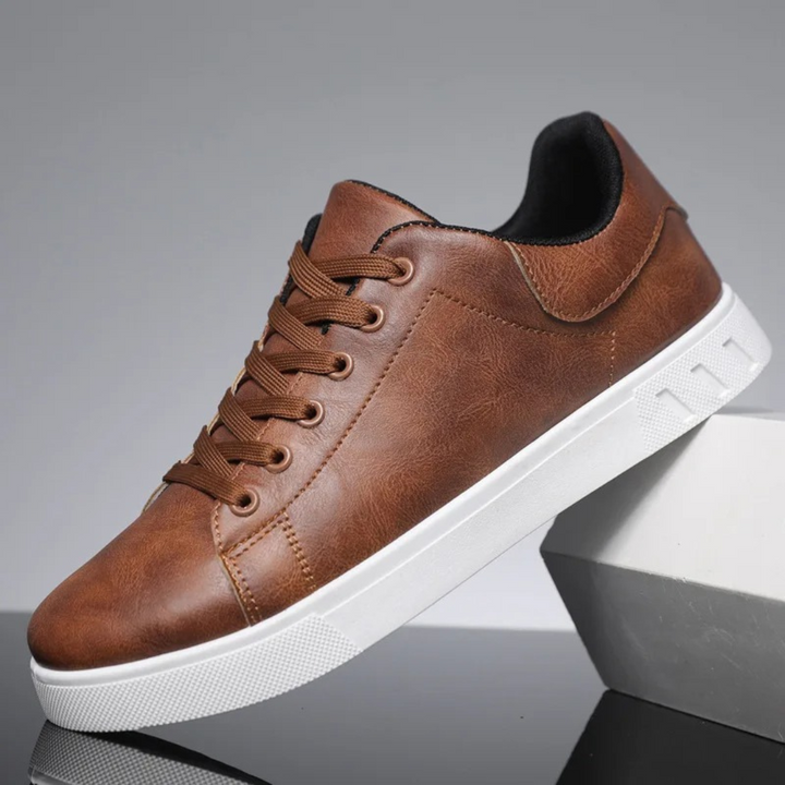 Herren Halbschuhe mit Schnürung und Gemusterter Außensohle