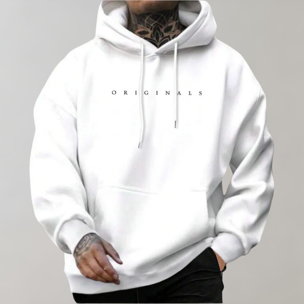 Herren Hoodie mit Kordelzug-Kapuze und Kängurutasche