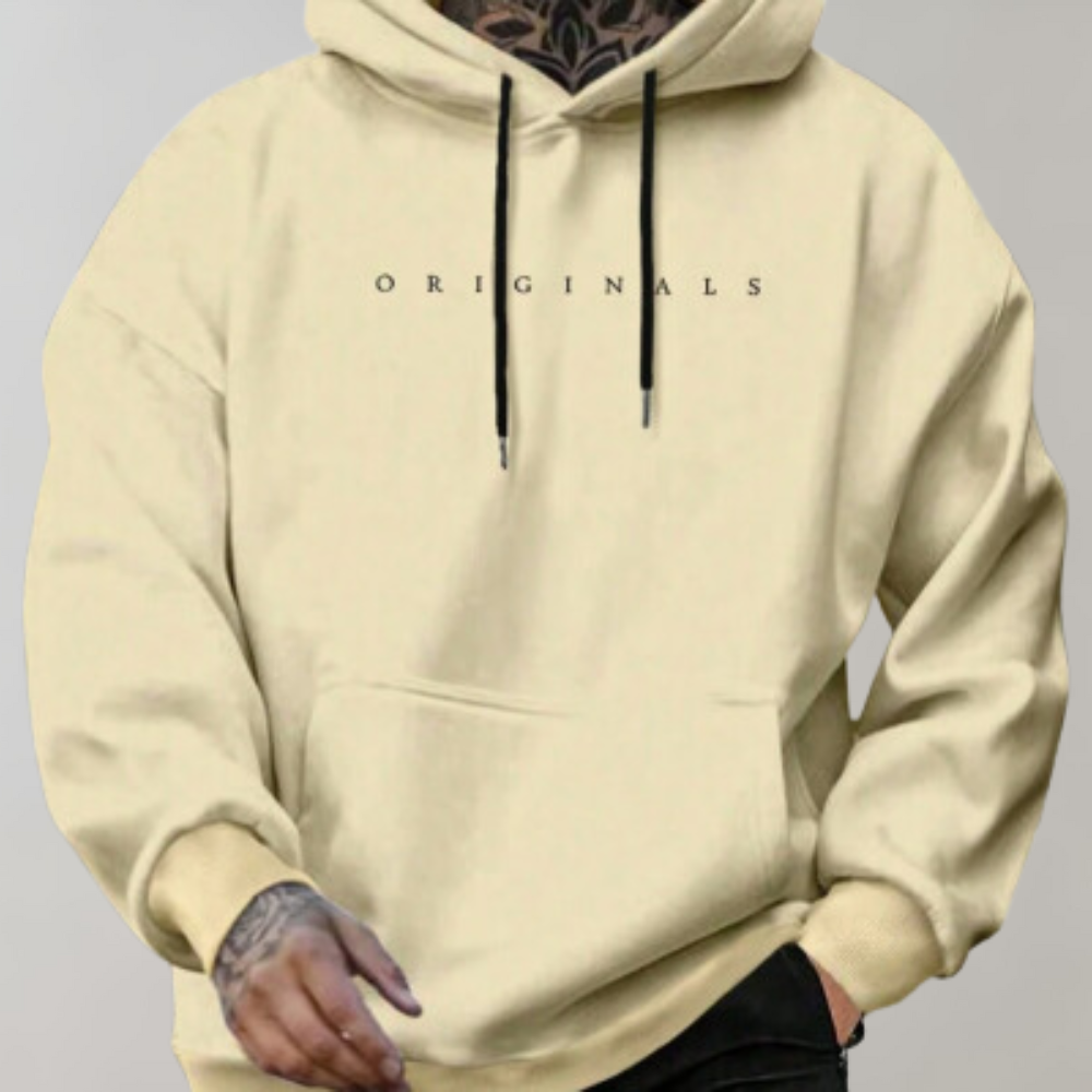 Herren Hoodie mit Kordelzug-Kapuze und Kängurutasche