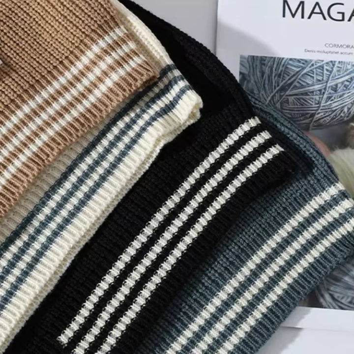 Herren Langarmpullover mit Rundhalsausschnitt und Rippbündchen