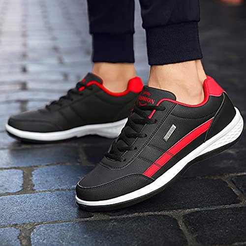 Herren Schnür-Sneaker mit Rundkappe und Strukturierter Laufsohle