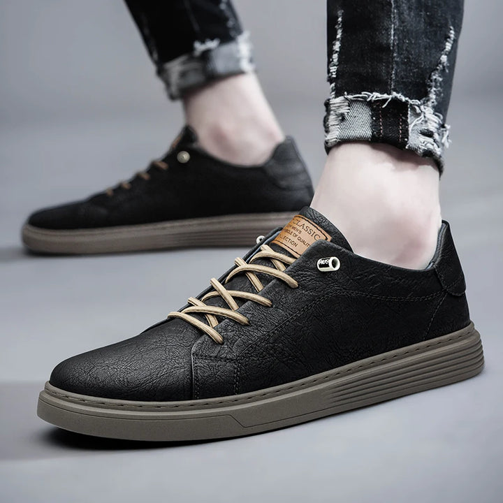Leon sneaker in vera pelle