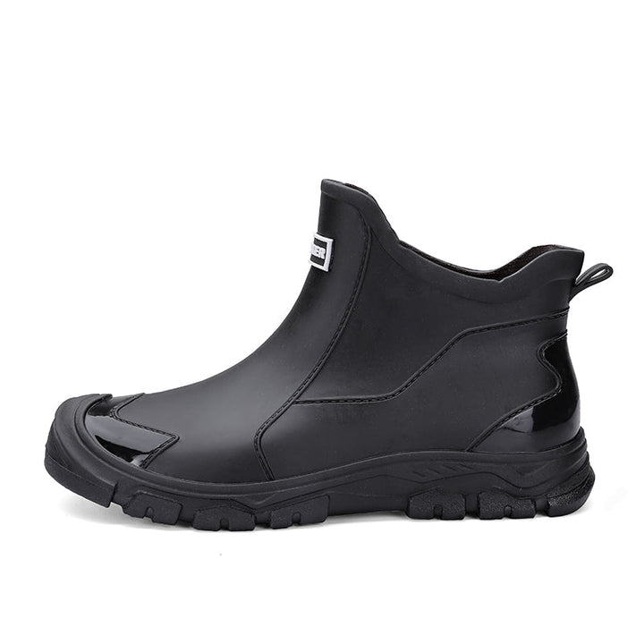 Herren Stiefeletten mit Zuglasche Hinten und Geschlossener Zehenpartie