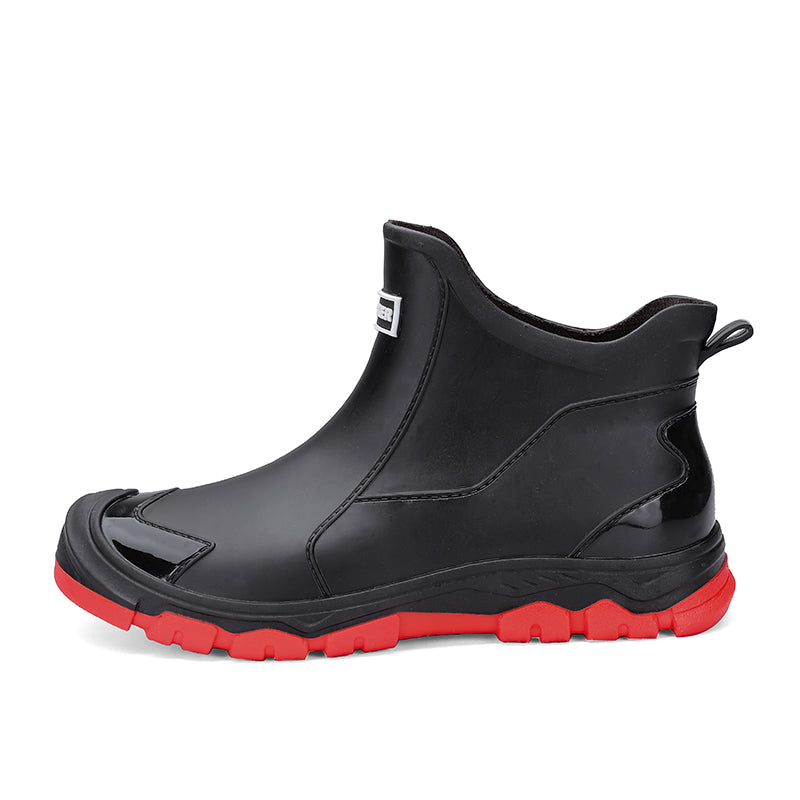 Herren Stiefeletten mit Zuglasche Hinten und Geschlossener Zehenpartie