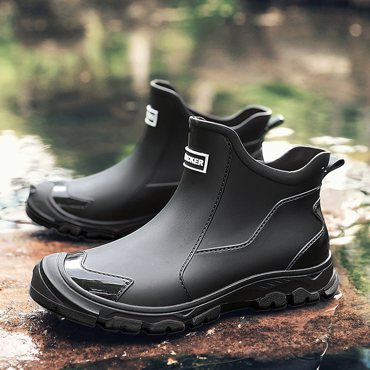 Herren Stiefeletten mit Zuglasche Hinten und Geschlossener Zehenpartie