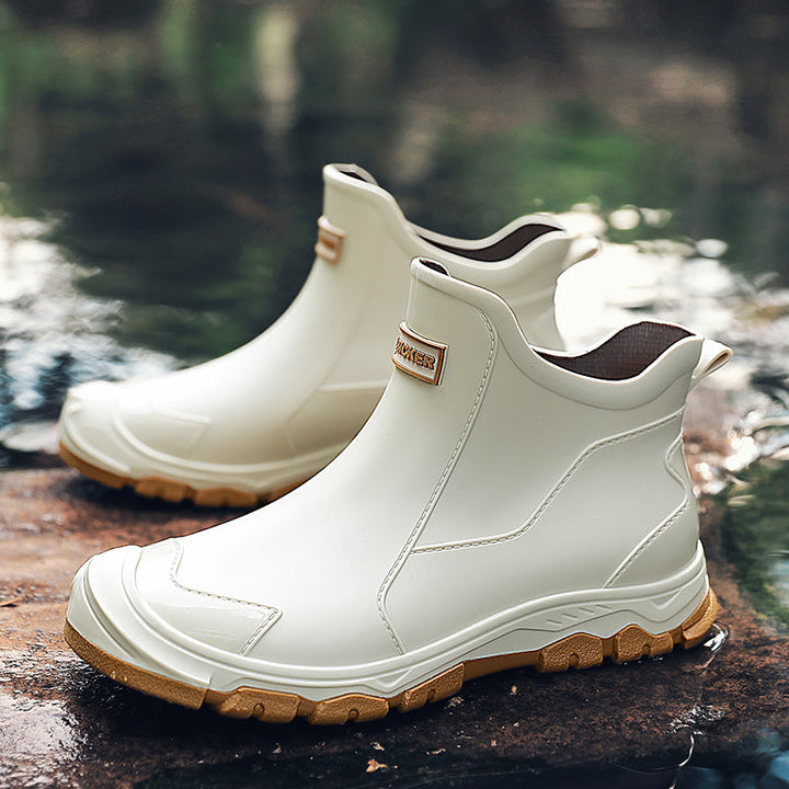 Herren Stiefeletten mit Zuglasche Hinten und Geschlossener Zehenpartie
