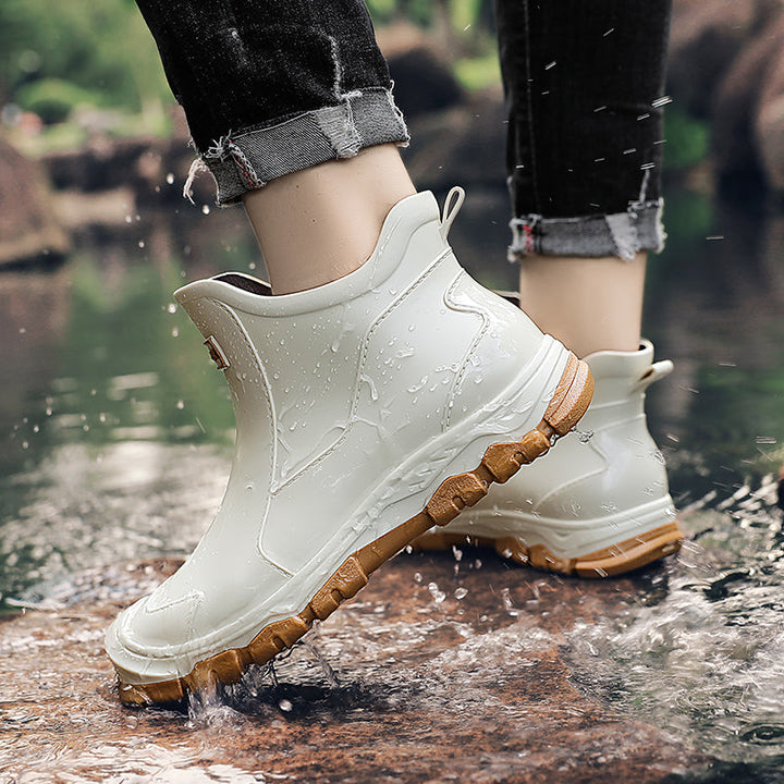 Herren Stiefeletten mit Zuglasche Hinten und Geschlossener Zehenpartie