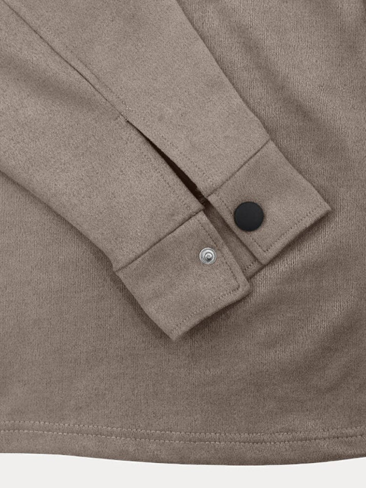 Herren Zweiteiliges Set mit Druckknopfleiste und Brusttaschen