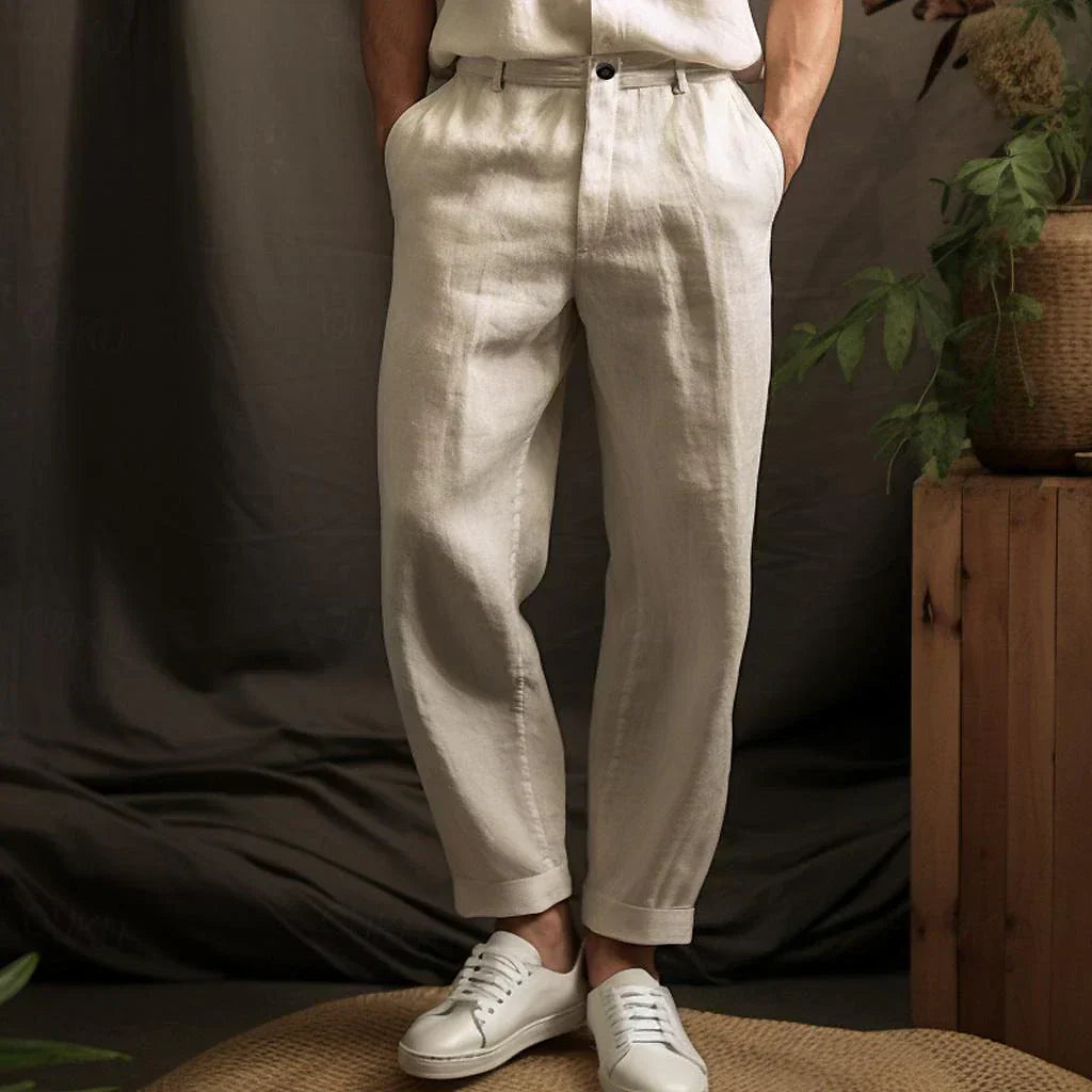 Herrenhose mit Reißverschluss und Seitentaschen