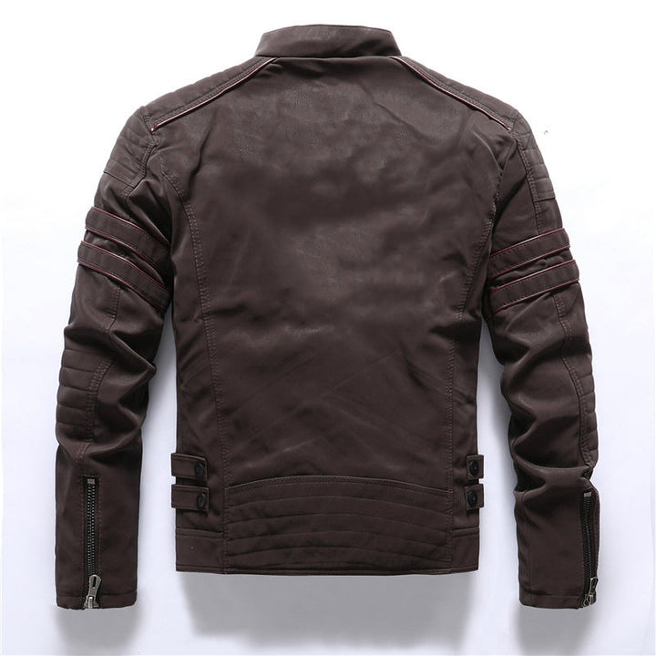 Herrenjacke mit Stehkragen Reißverschluss und Reißverschlusstaschen