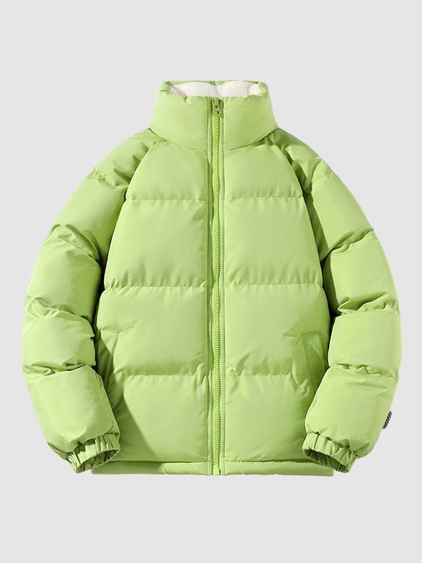 Herrenjacke mit Stehkragen und Steppnähten