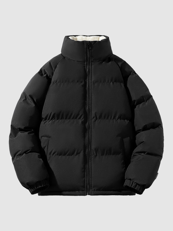 Herrenjacke mit Stehkragen und Steppnähten