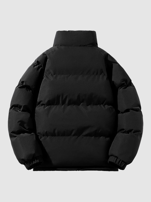 Herrenjacke mit Stehkragen und Steppnähten