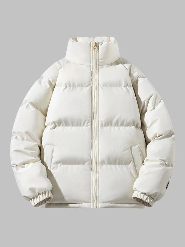 Herrenjacke mit Stehkragen und Steppnähten