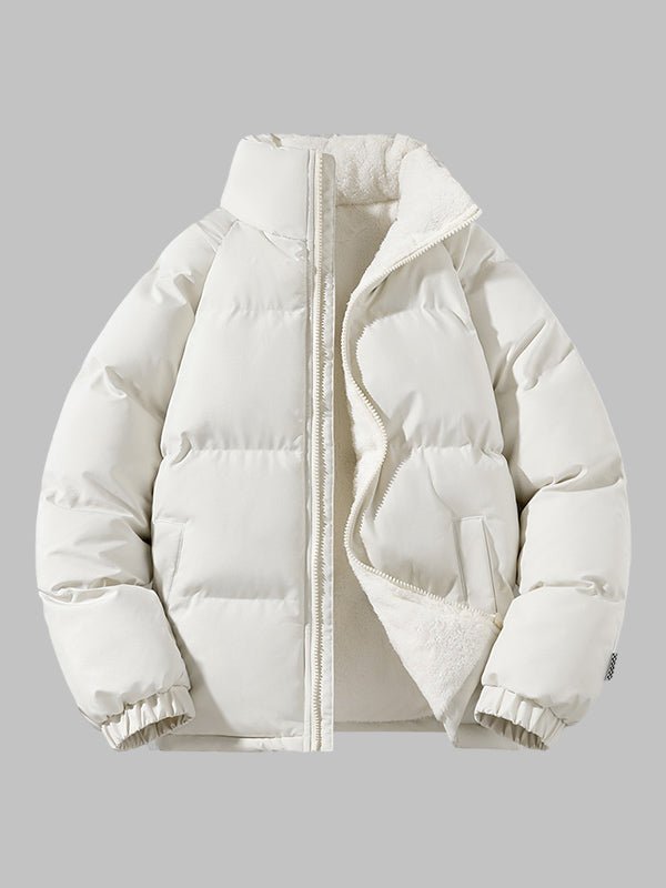 Herrenjacke mit Stehkragen und Steppnähten
