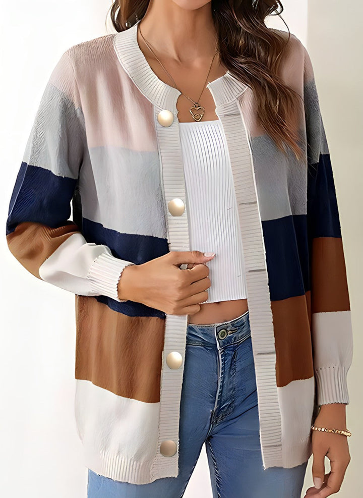 Elfriede Lockere Strickjacke