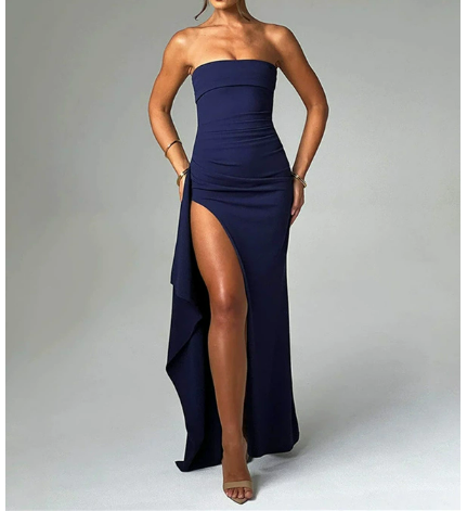 Helena Trägerloses Bodycon Maxikleid für Frauen