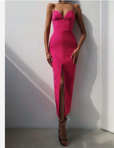 Jenny Elegantes Kleid mit Spaghetti-Trägern