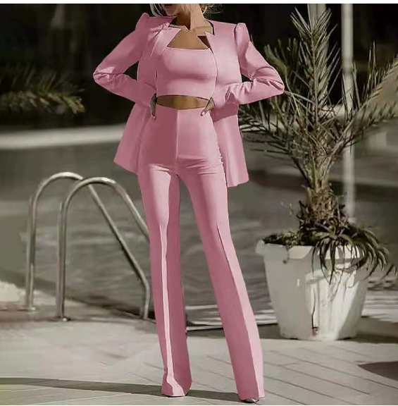 Nour Dreiteiliger Anzug mit Blazer, Top und Hose