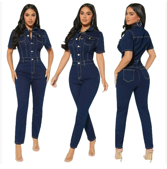 Selma Damen-Jumpsuit ohne Ärmel und mit hoher Taille