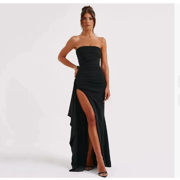 Helena Trägerloses Bodycon Maxikleid für Frauen