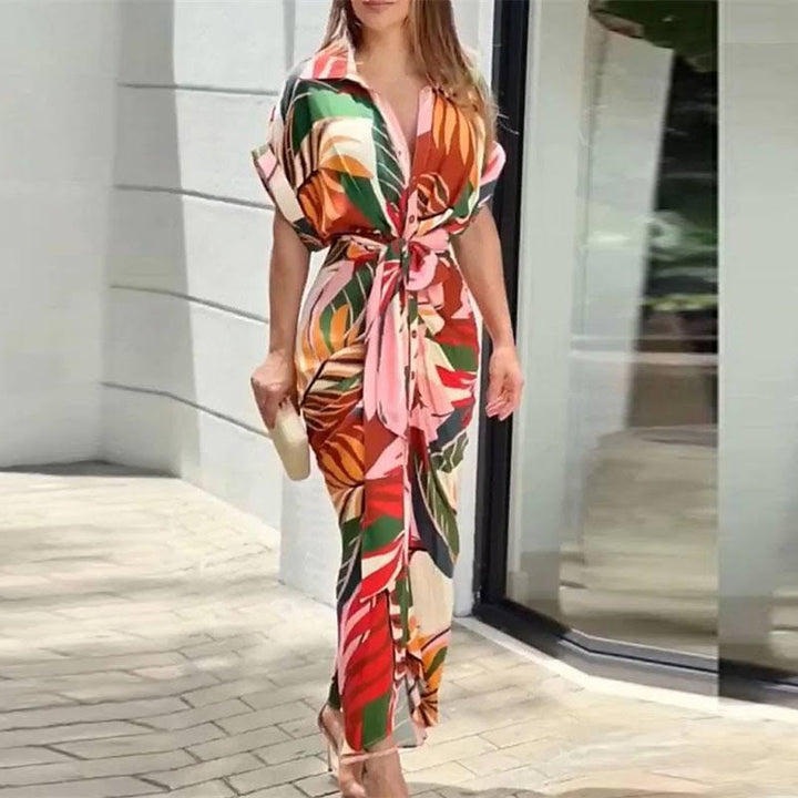 Waltraut Elegantes Maxikleid mit Gürtel für Damen