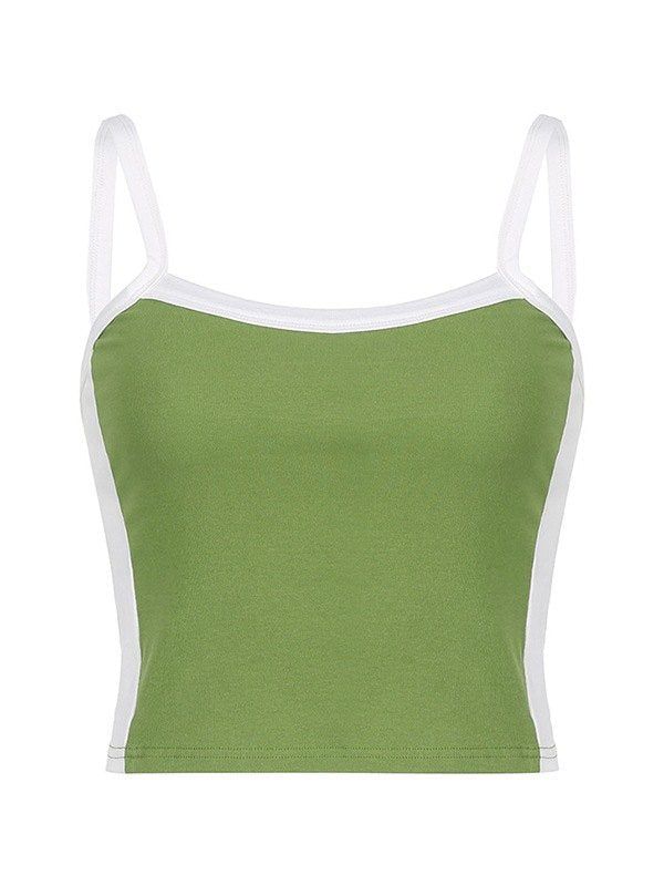 Friya Damen Vintage Cami Crop Top mit Streifen