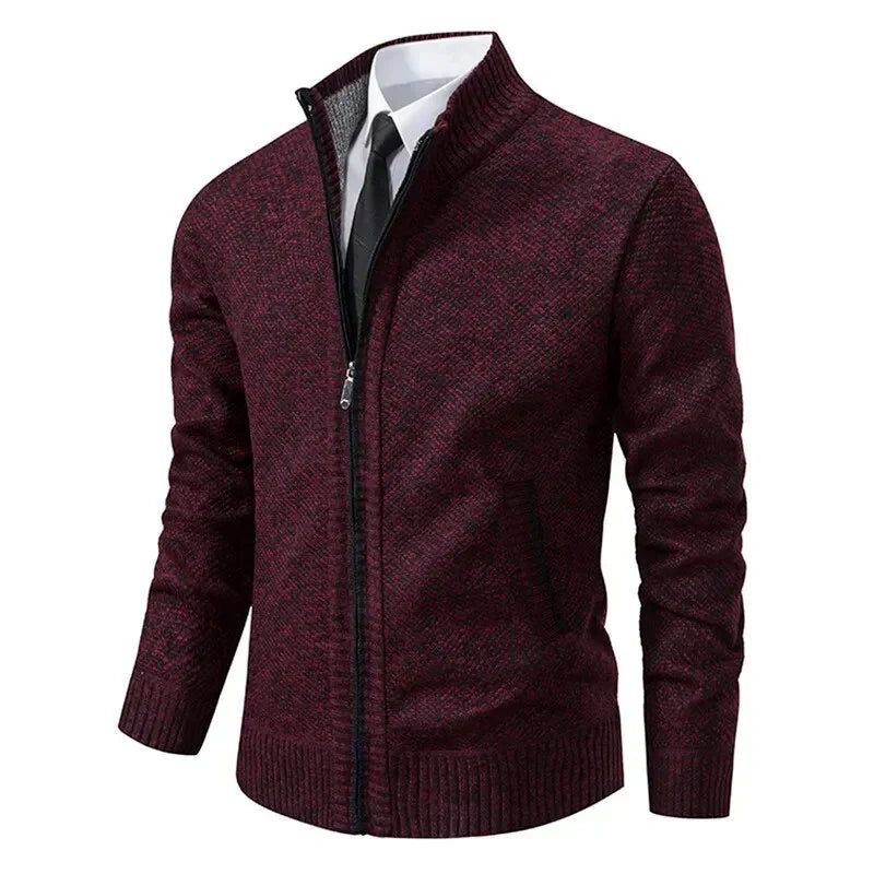 Jonas Winter Cardigan für Herren – Gefüttert, Reißverschluss & Taschen - Modehaus Blum