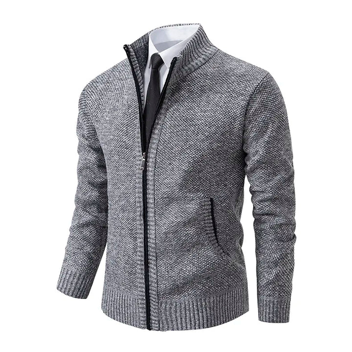 Jonas Winter Cardigan für Herren – Gefüttert, Reißverschluss & Taschen - Modehaus Blum