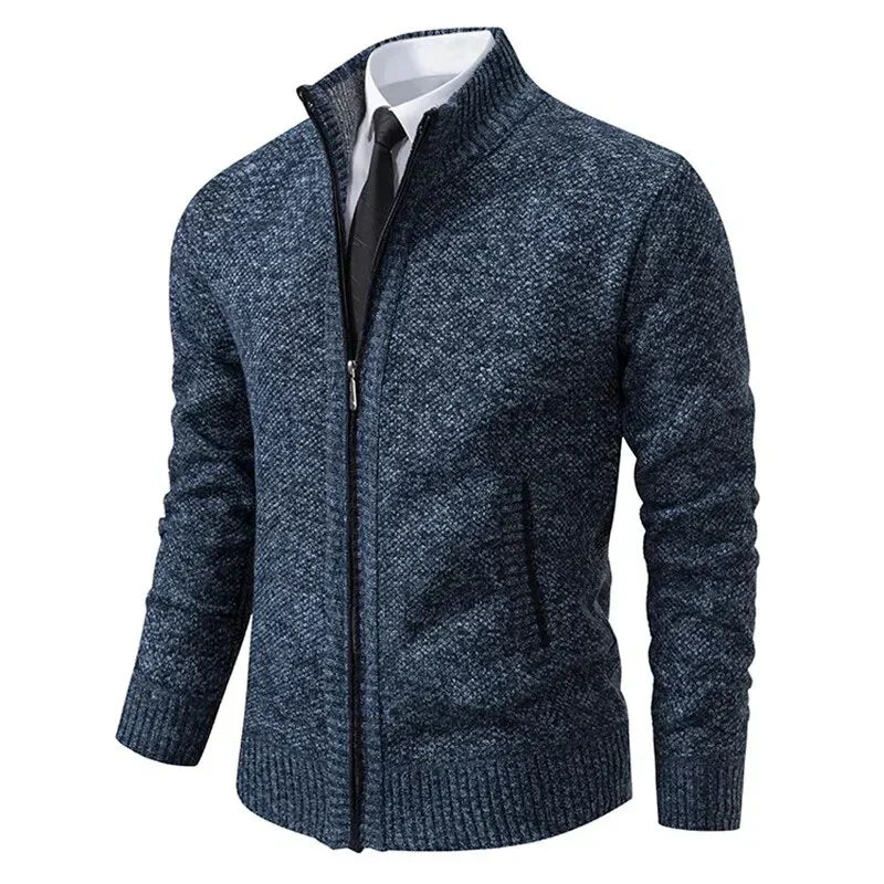 Jonas Winter Cardigan für Herren – Gefüttert, Reißverschluss & Taschen - Modehaus Blum