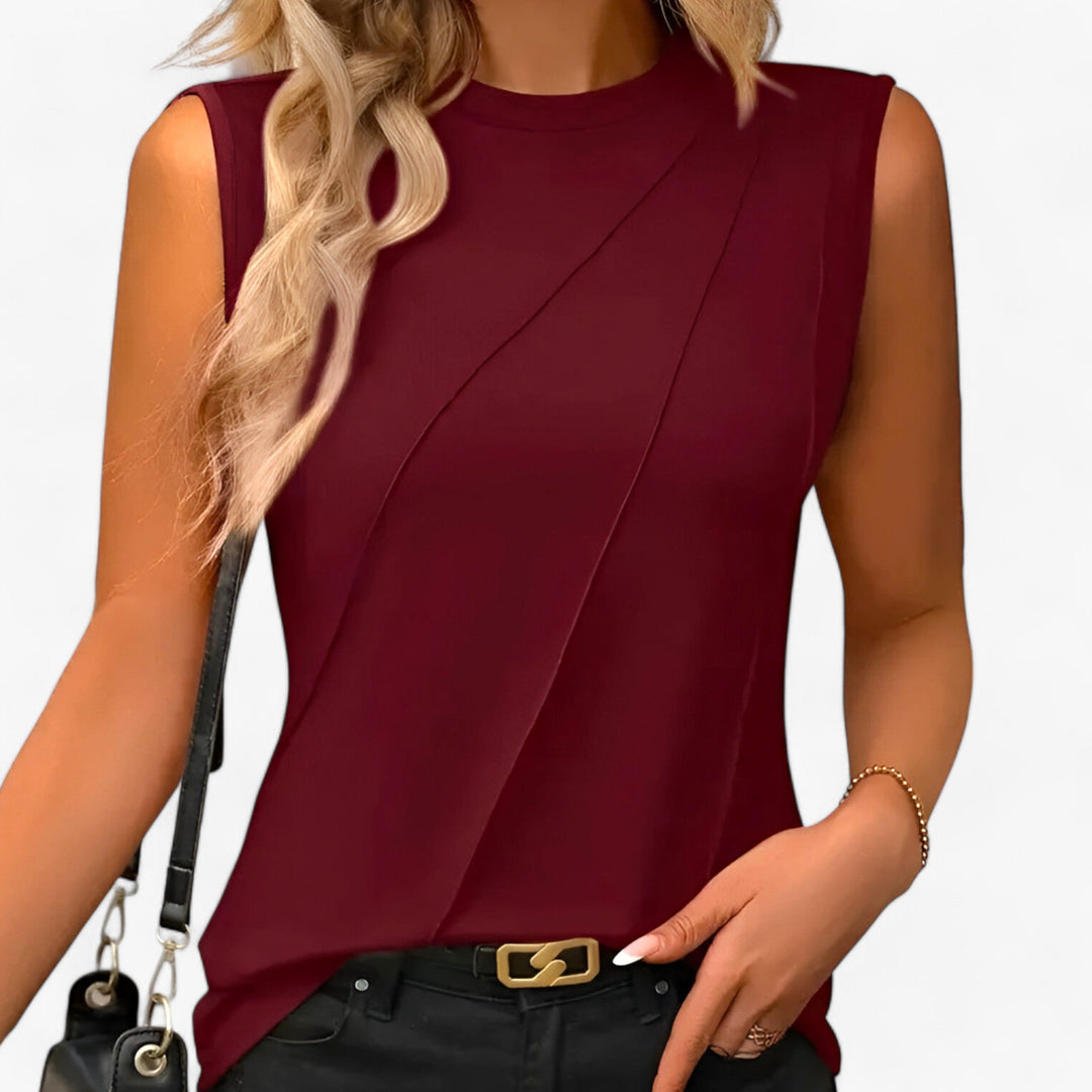 Josiane leichte lässige Slim-Bluse für Damen in Rot, mit einem stilvollen und bequemen Design