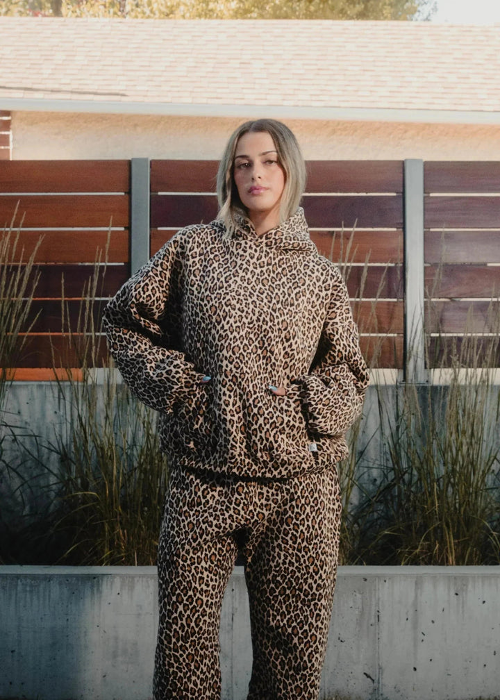 Karin Hoodie mit Leopardenmuster in Übergröße - Modehaus Blum
