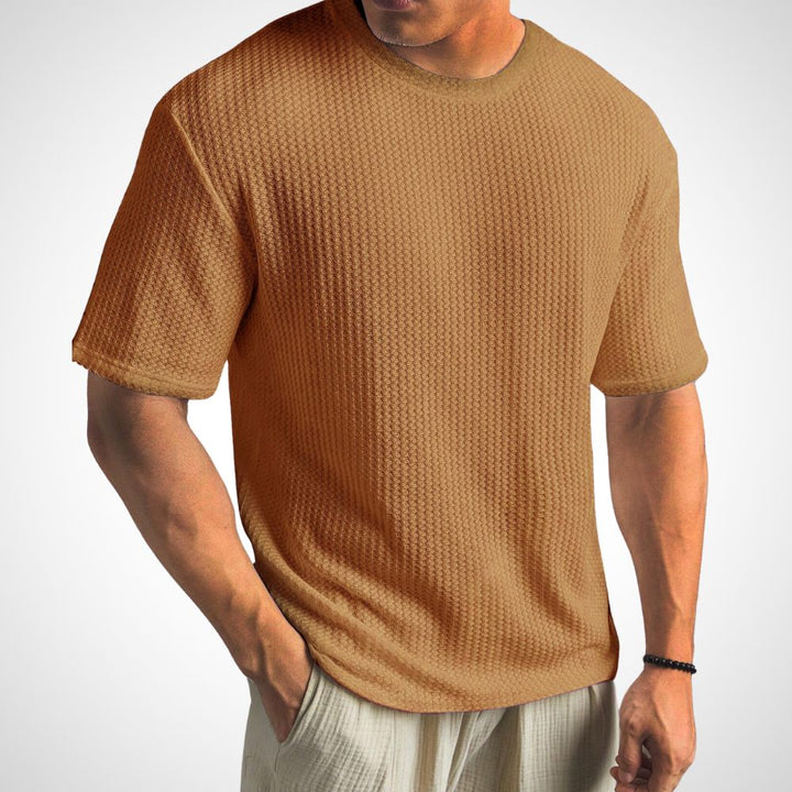 Konrad Baumwollshirt in Bronze für Herren natürliche Farbe ideal für Freizeit und Outdoor
