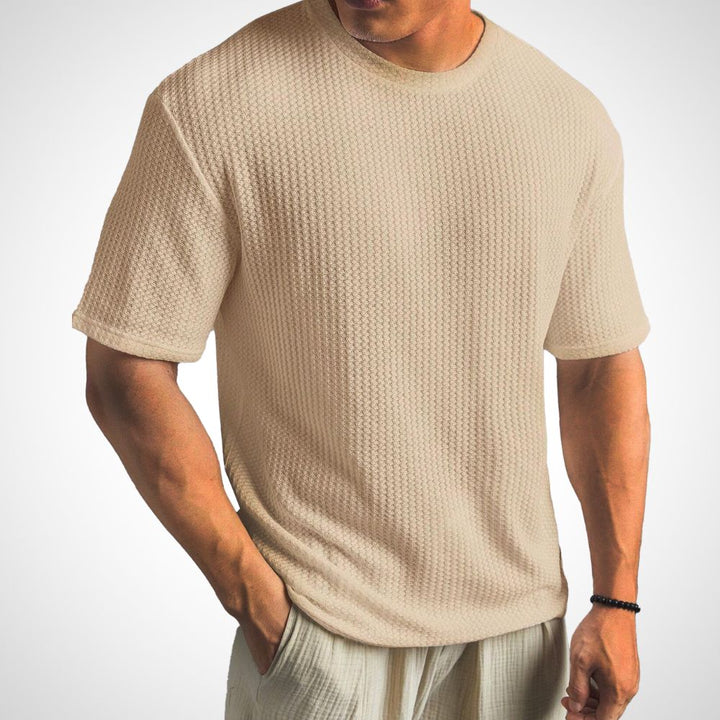 Konrad klassisches Baumwollshirt in Khaki für Herren ideal für den Alltag und neutrale Outfits