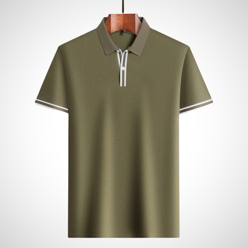 Kurt klassisches Polo-Shirt mit Kurzarm für Herren in Grün, mit einem zeitlosen Design und einer bequemen Passform