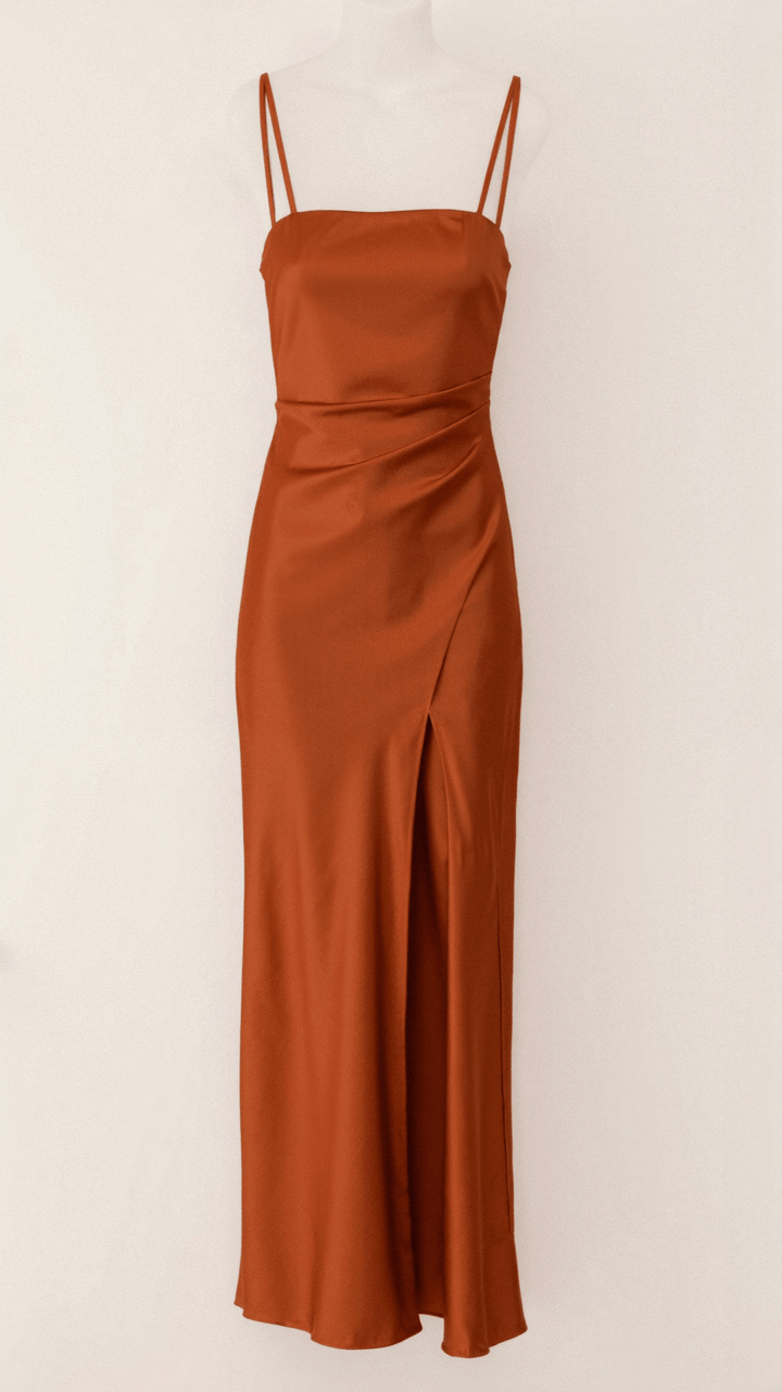 Wunderschönes Spaghettiträgern Maxikleid für Damen