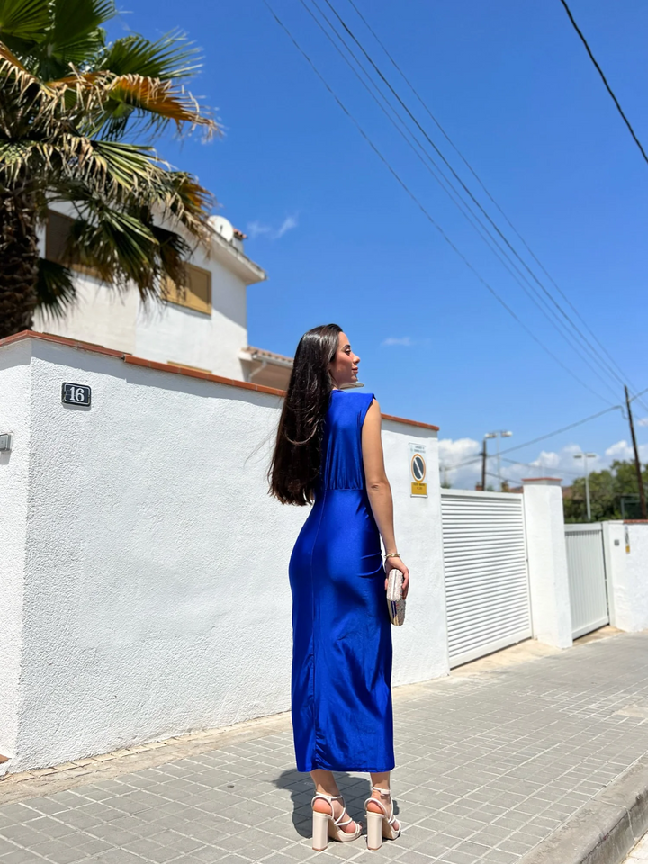 Talina Elegantes Knoten-Ausschnitt Kleid für Damen